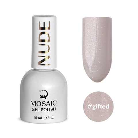 Mosaic gel polish NUDE #gifted
