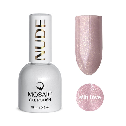 Mosaic gel polish NUDE #in love