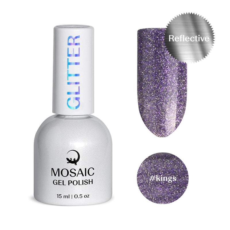 Mosaic gel polish GLITTER #kings