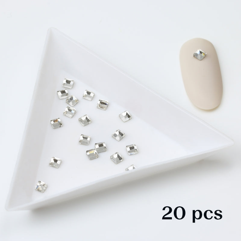 Crystal Square 3x3 Clear 20 kpl