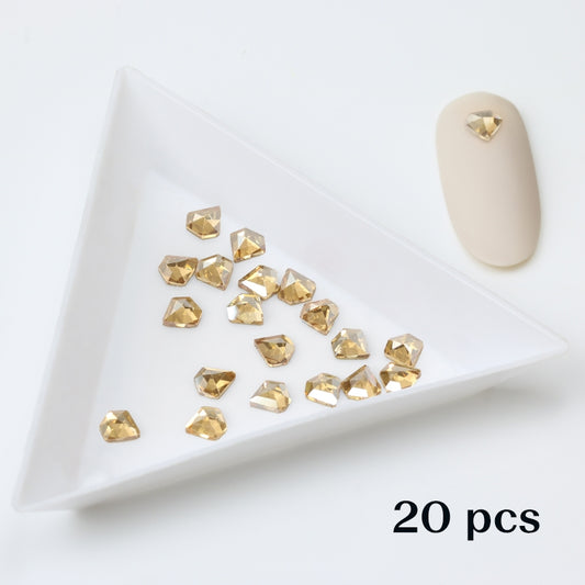 Crystal Diamond 5x5 Gold 20 kpl