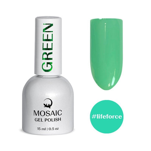 Mosaic gel polish GREEN #lifeforce