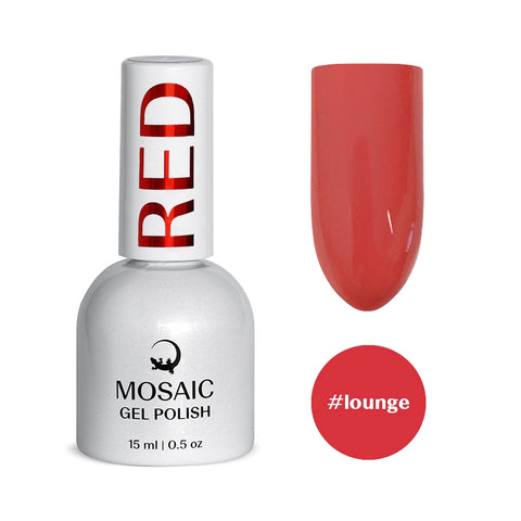 Mosaic gel polish RED #lounge