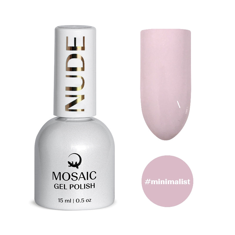 Mosaic gel polish NUDE #minimalist