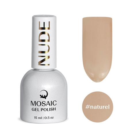 Mosaic gel polish NUDE #naturel