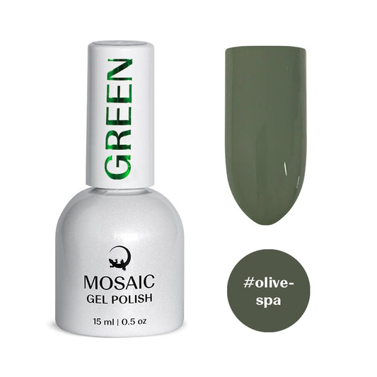 Mosaic gel polish GREEN #olivespa