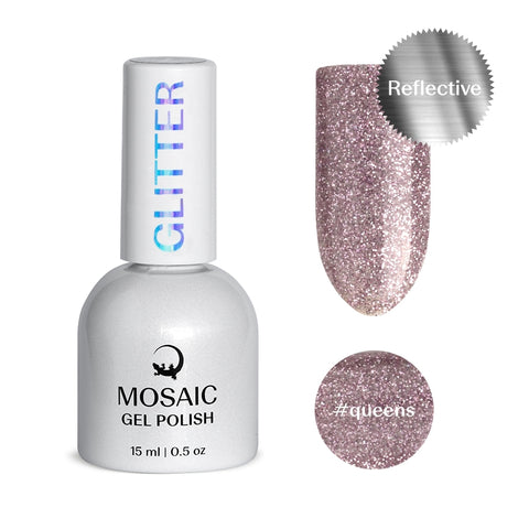 Mosaic gel polish GLITTER #queens