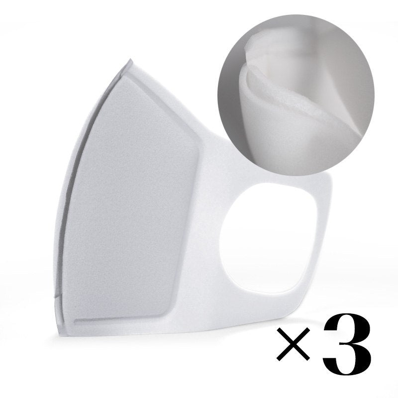 Uudelleenkäytettävä kasvosuojain 3-pack