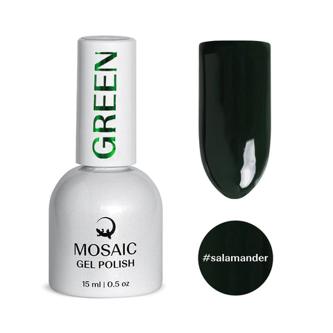 Mosaic gel polish GREEN #salamander
