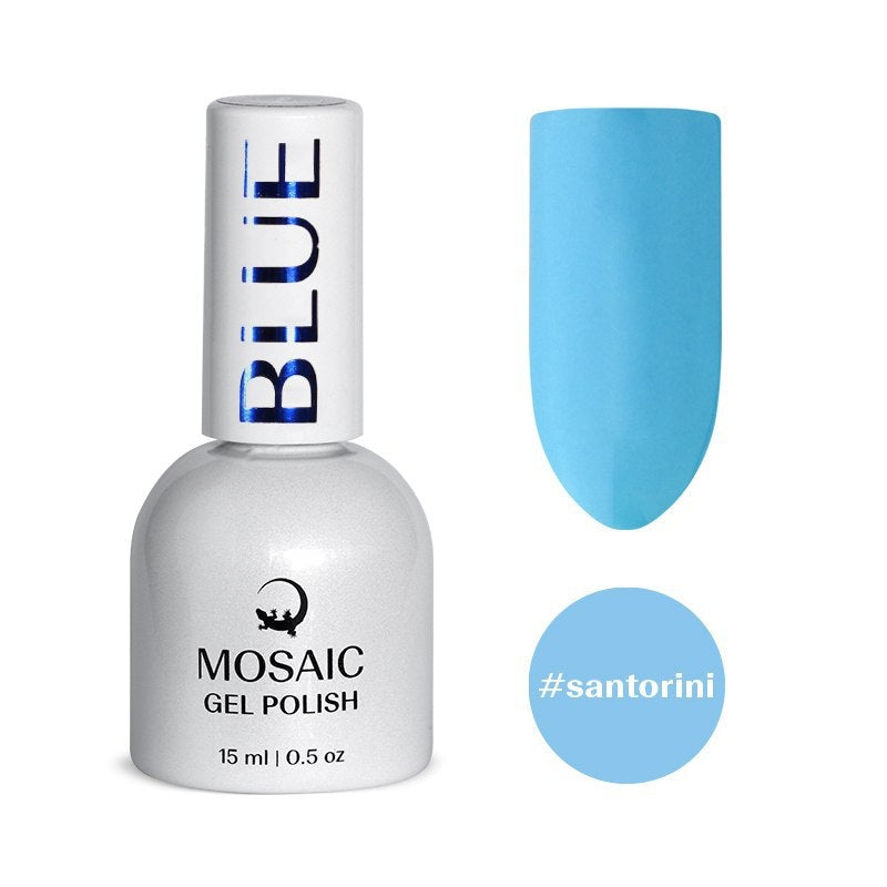 Mosaic gel polish BLUE #santorini