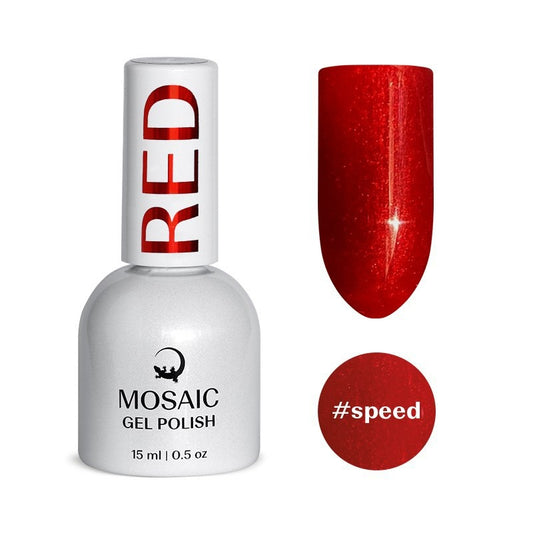Mosaic gel polish RED #speed