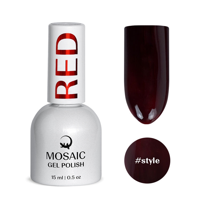 Mosaic gel polish RED #style