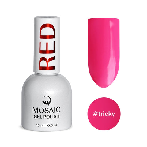 Mosaic gel polish RED #tricky