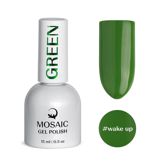 Mosaic gel polish GREEN #wake up