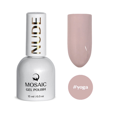 Mosaic gel polish NUDE #yoga